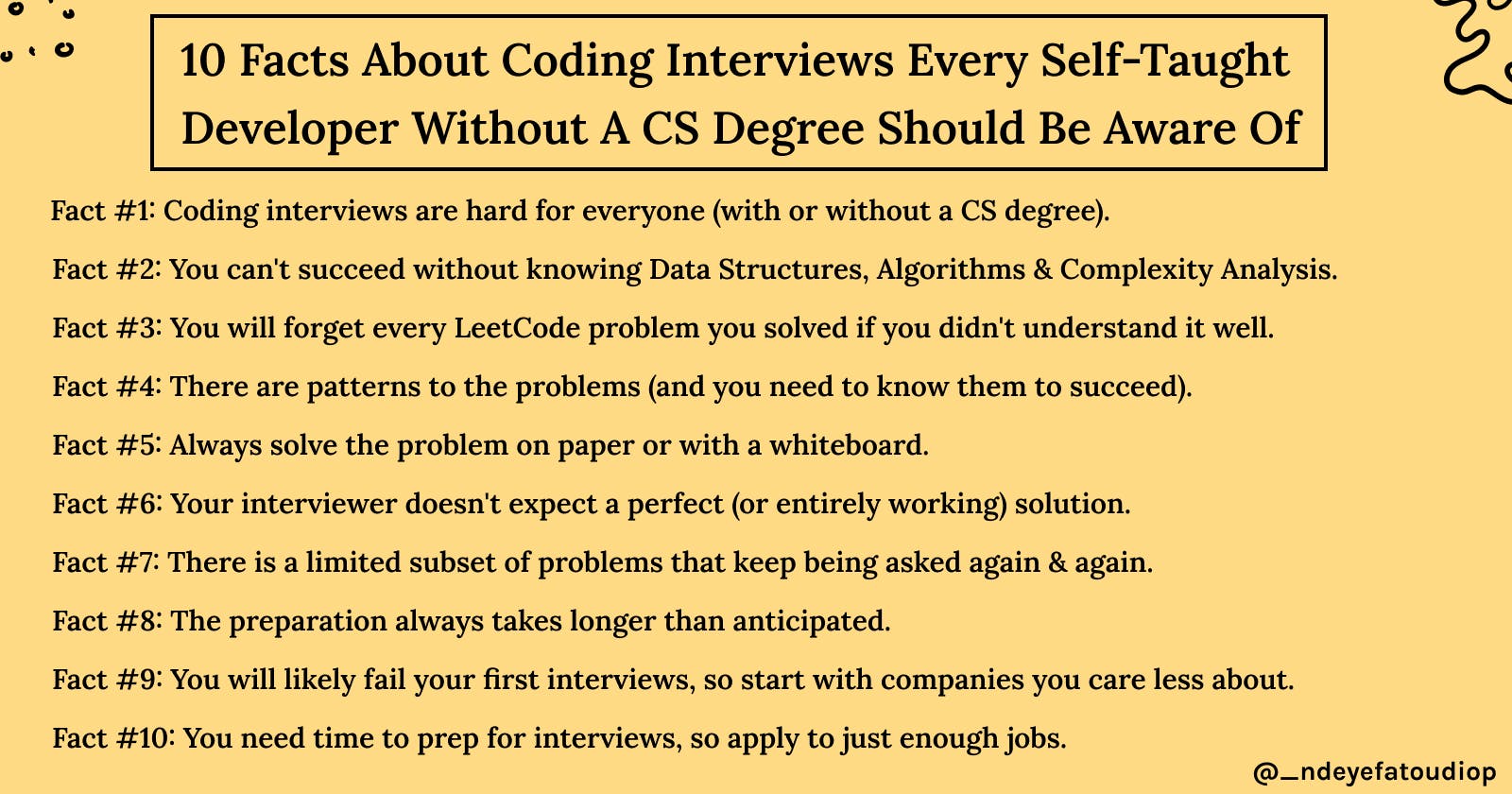 10 Facts About Coding Interviews Every Self-Taught Developer Without A CS Degree Should Be Aware Of ✨