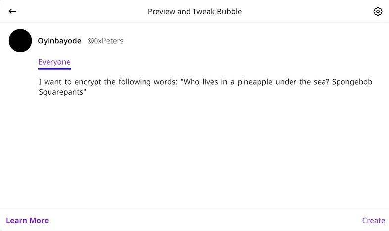 Unencrypted original post