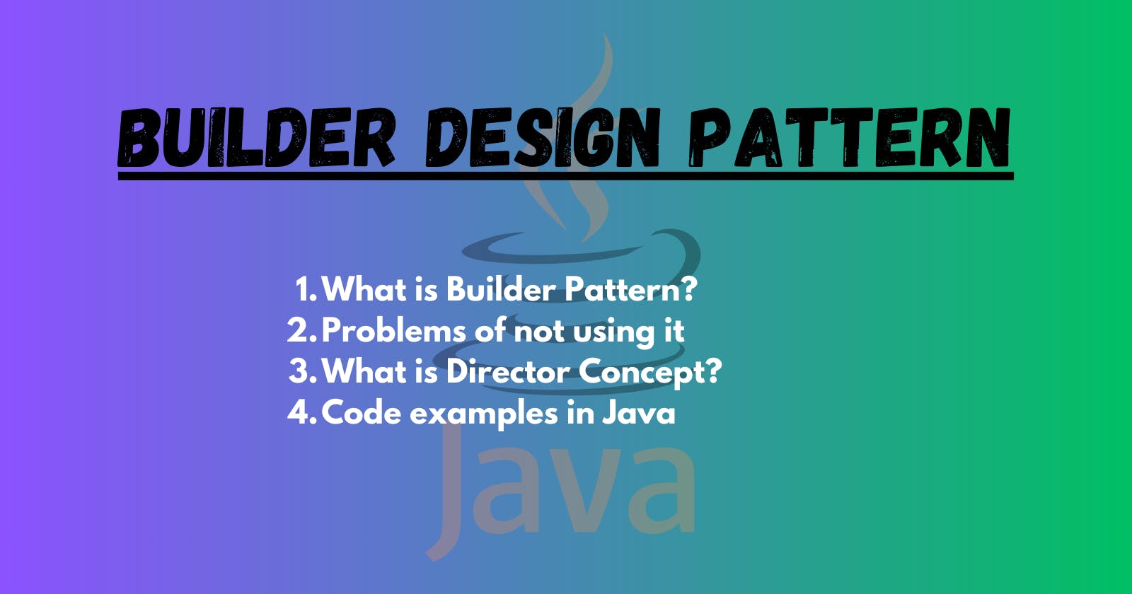 Creating Java Objects Like a Pro: Mastering the Builder Design Pattern