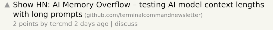 Hacker News Post