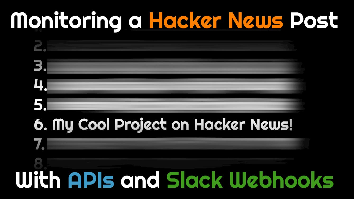 Monitoring a Hacker News Post