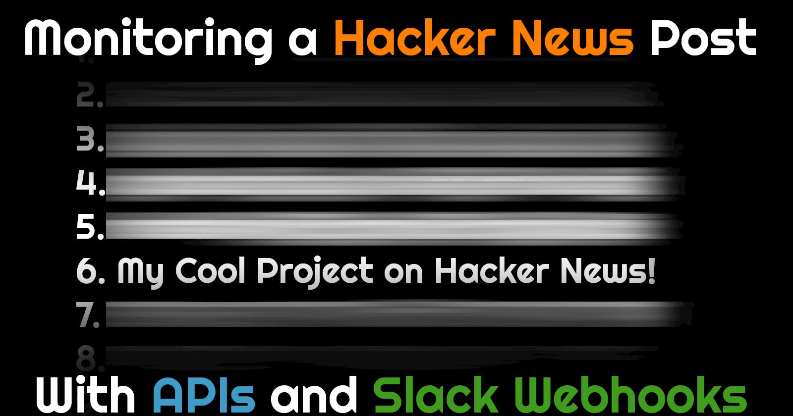 Monitoring a Hacker News Post
