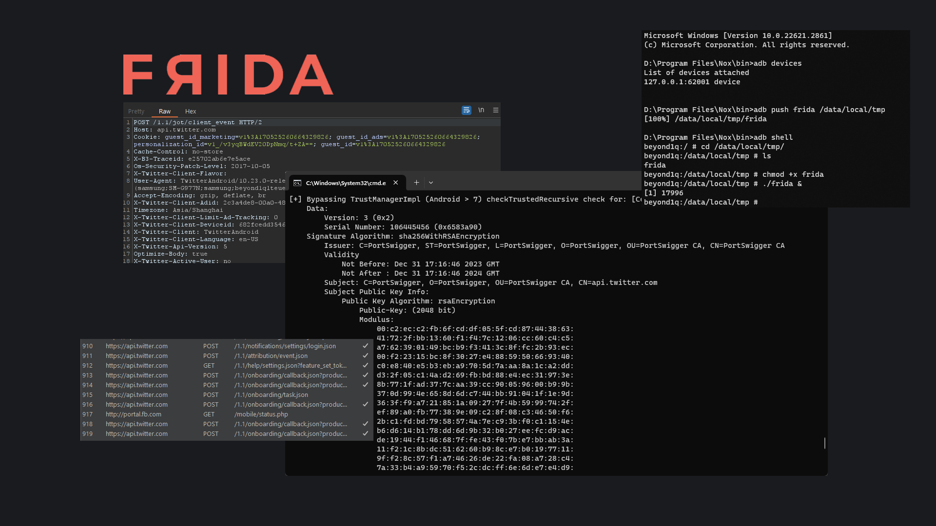 SSL Pinning bypass (Android Emulator)