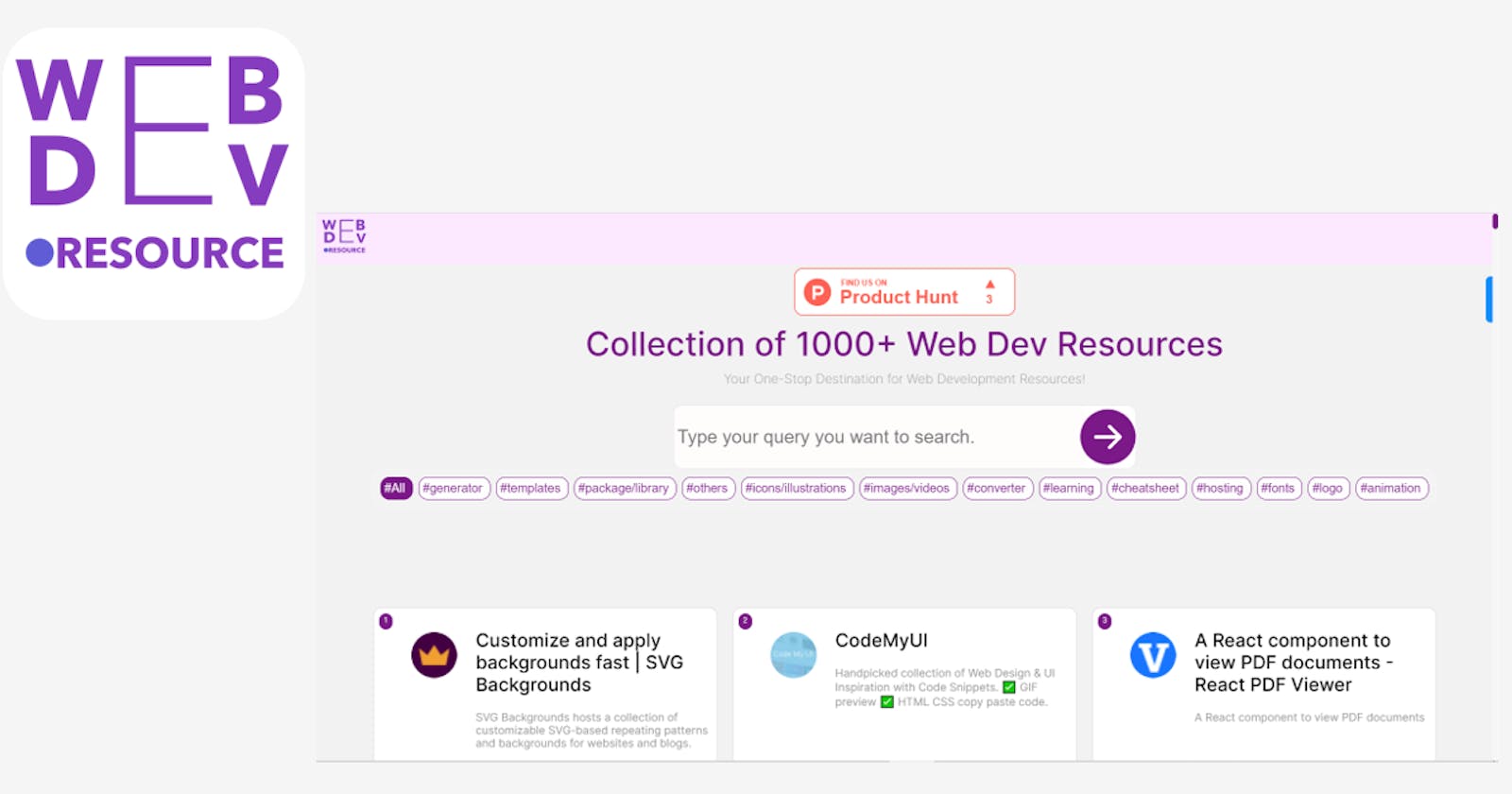 WEB DEV RESOURCE: Your Ultimate Hub for 1000+ Web Development Tools