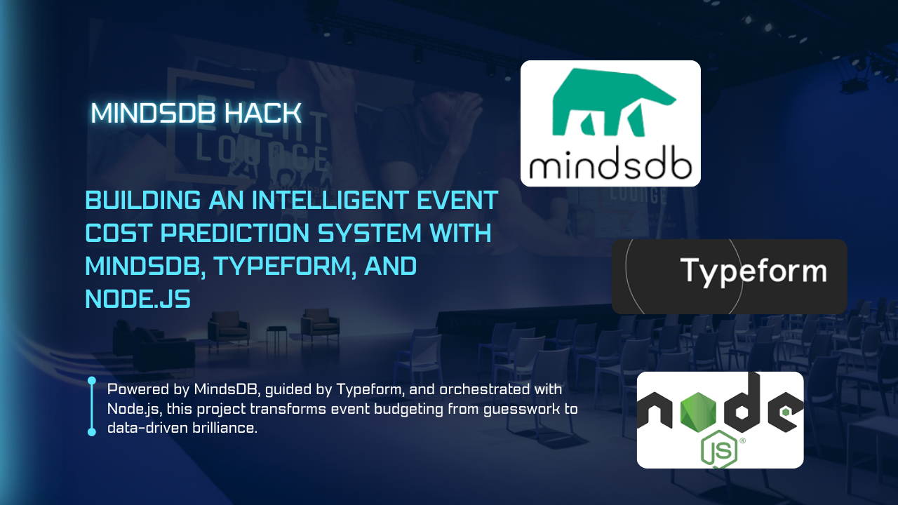 Building an Intelligent Event Cost Prediction System with MindsDB, Typeform, and Node.js