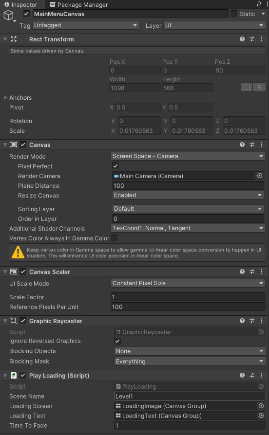 Unity Series - Part 5: Scripting Main Menu