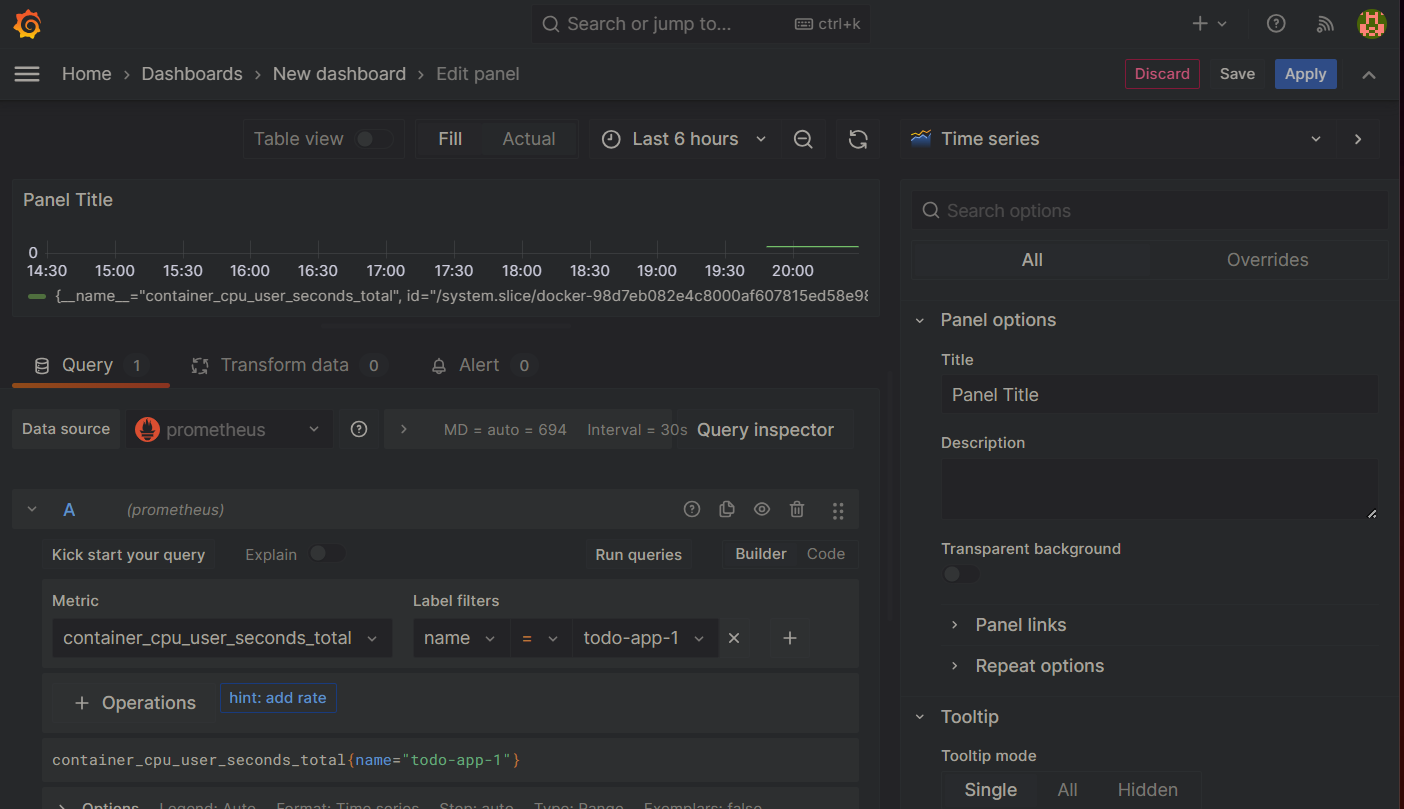 Docker Monitoring Using Prometheus, CAdvisor, Node Exporter And Grafana