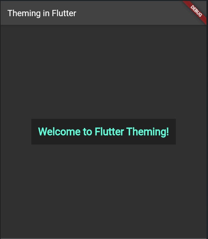 Dark Mode Theme in flutter