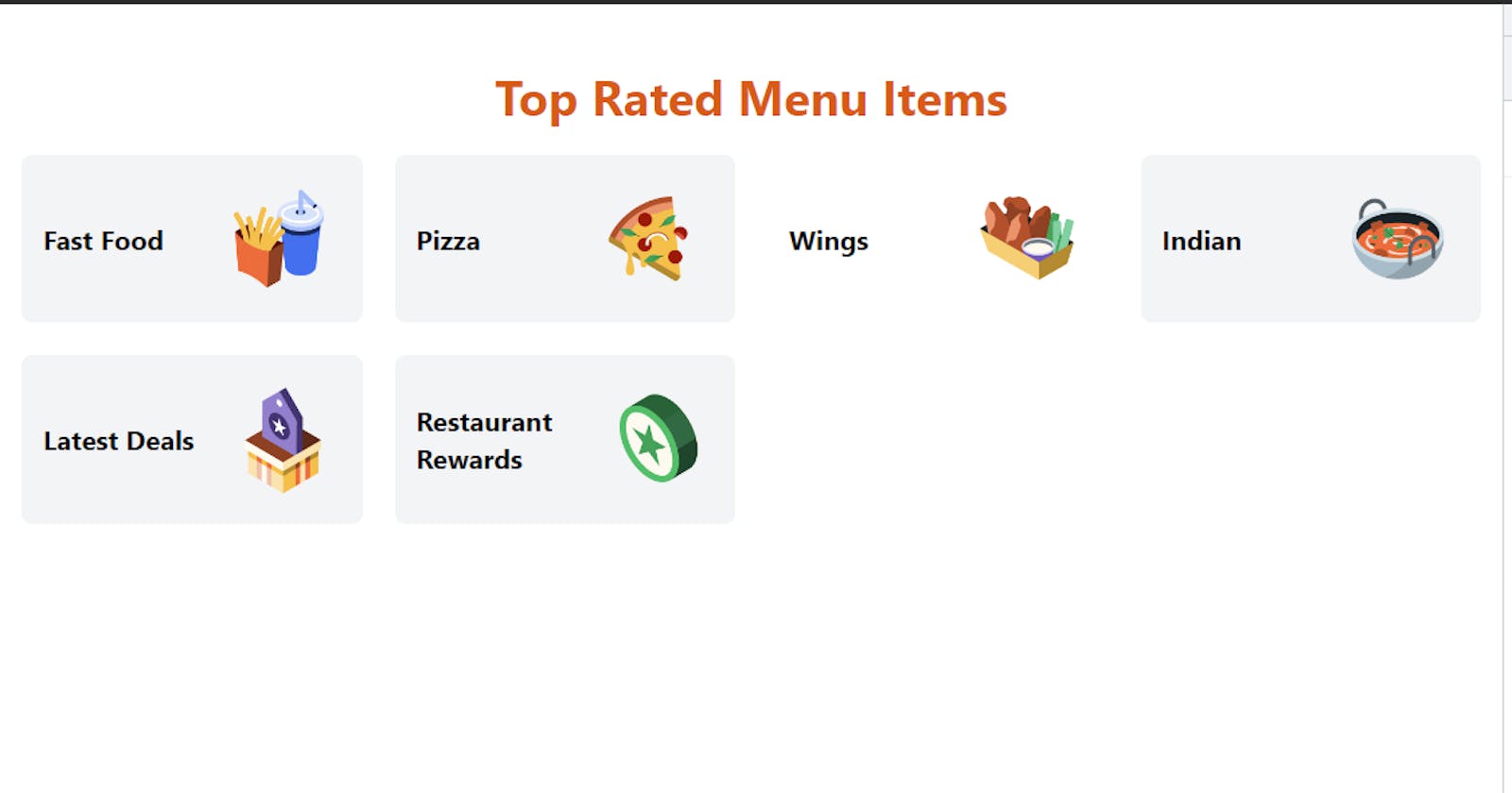 Building a Restaurant Category Component with Tailwind CSS in React
