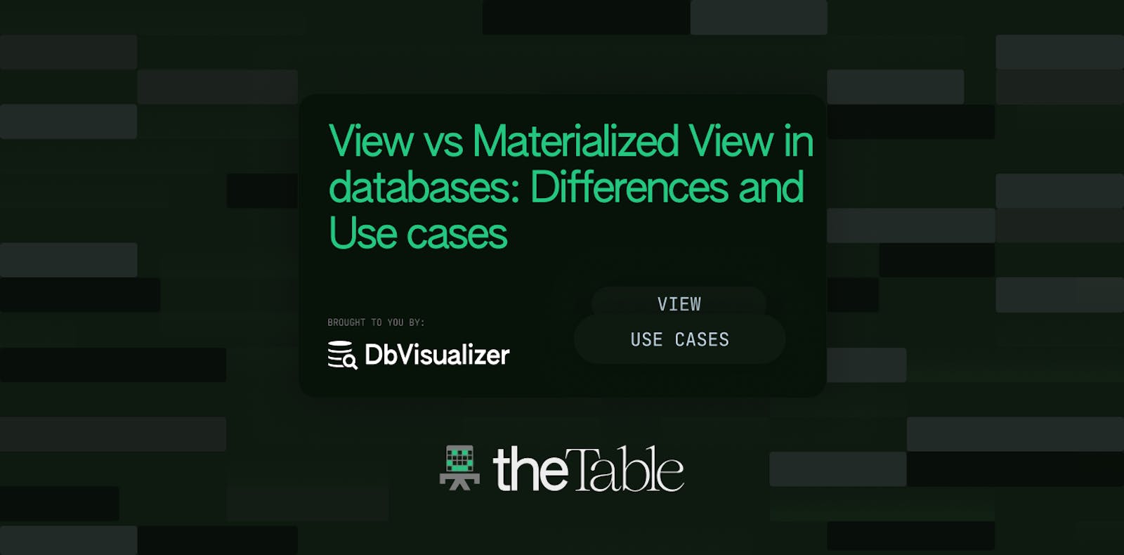 View vs Materialized View in databases: Differences and Use cases