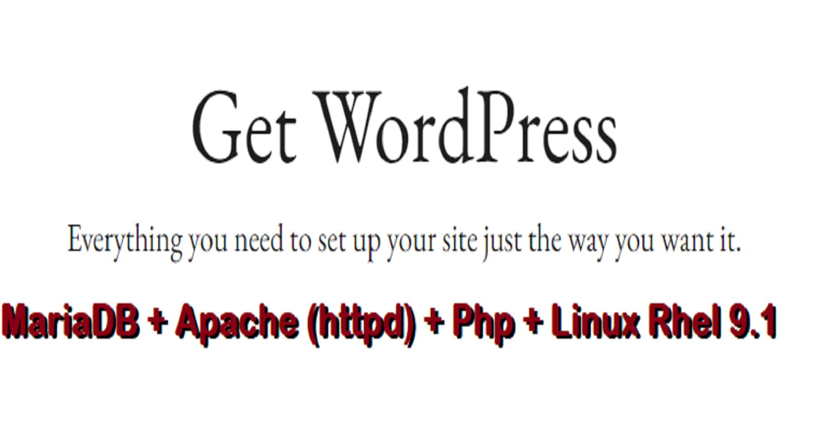 Deploy WordPress + MariaDB + PHP + Apache web server on rhel9 with easy steps