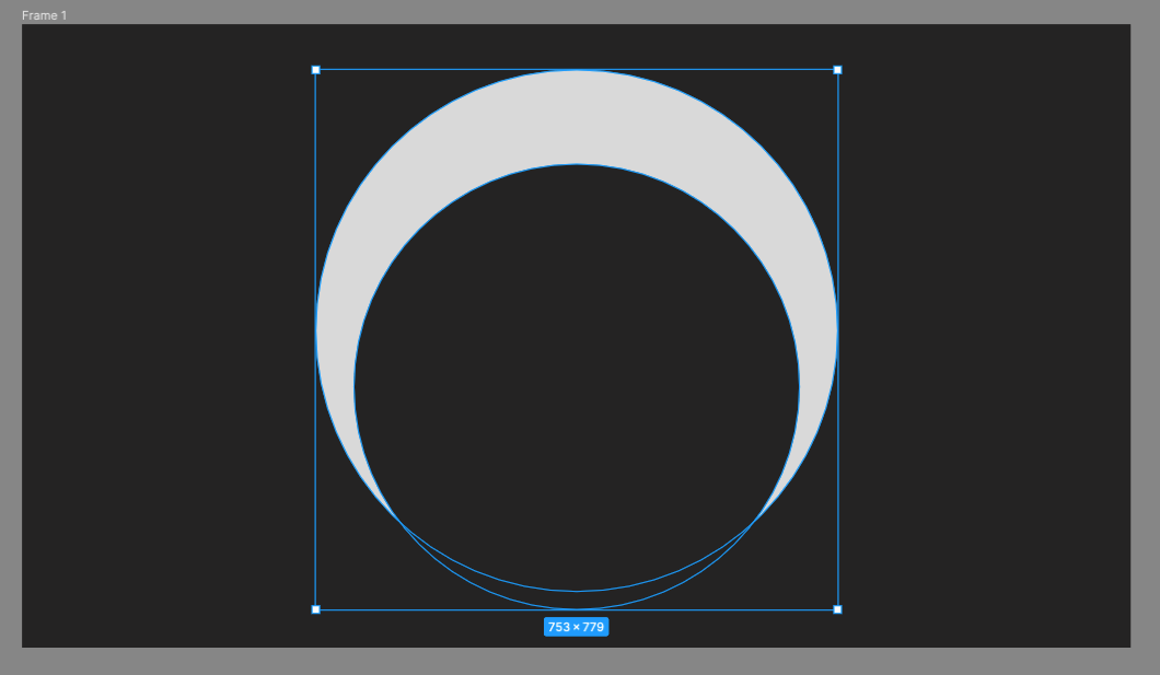 Firgma screenshot of two circles