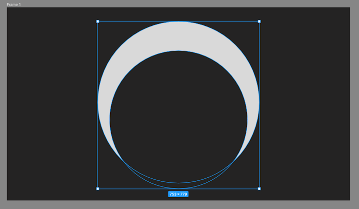 Firgma screenshot of two circles