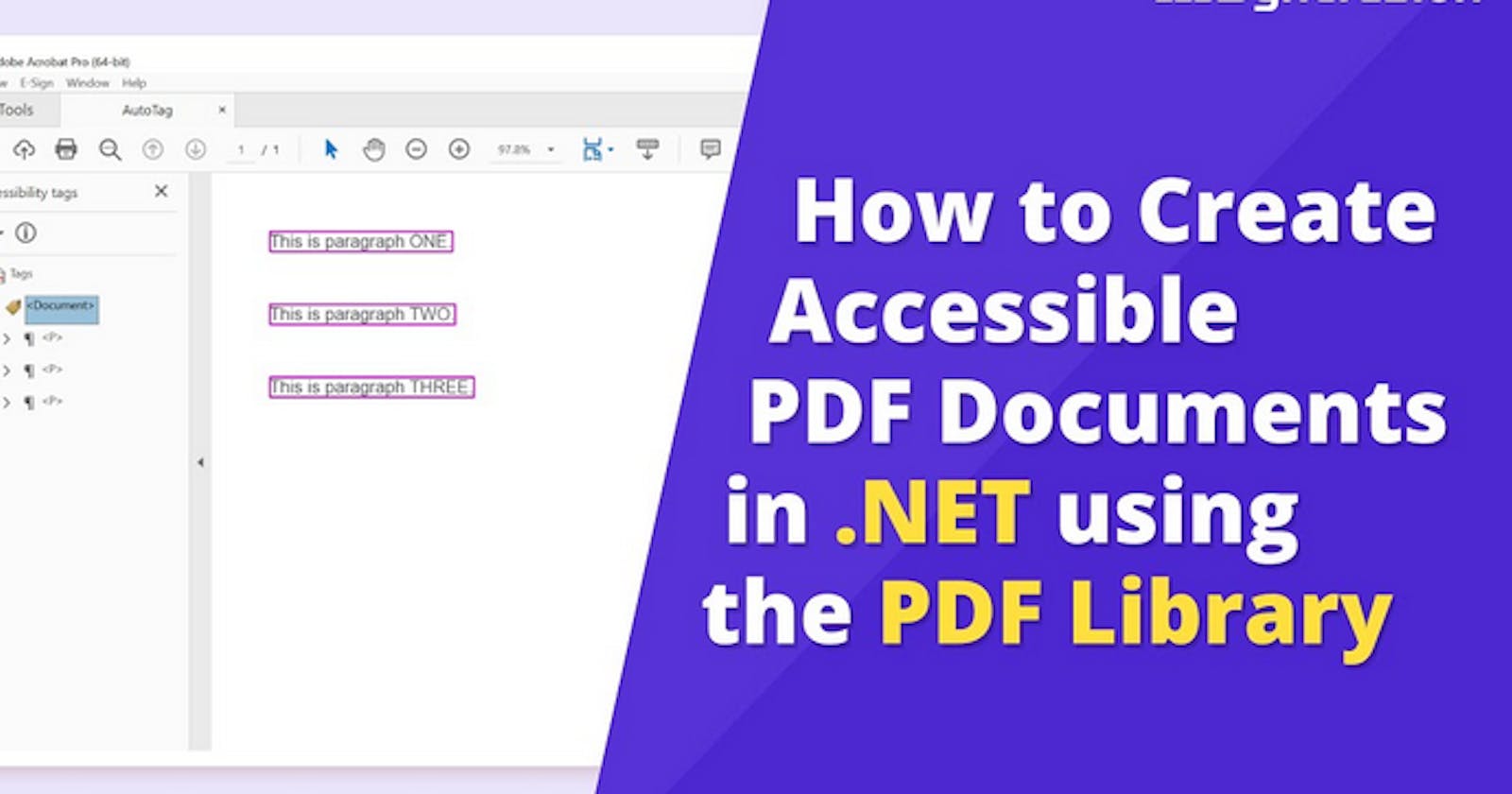 How to Create Accessible PDF Documents in .NET using the PDF Library