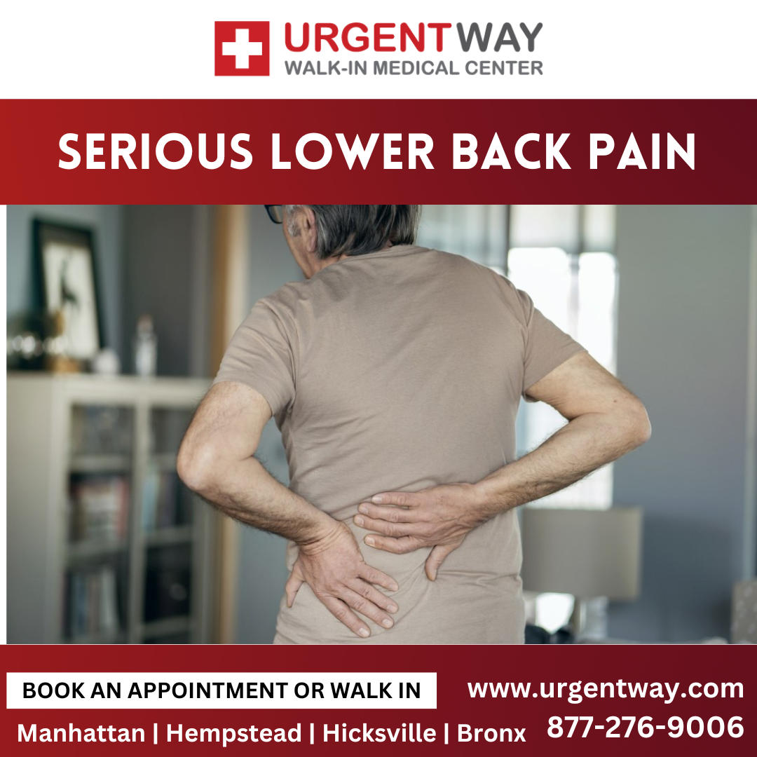 What role does imaging play in diagnosing the underlying causes of serious lower back pain?