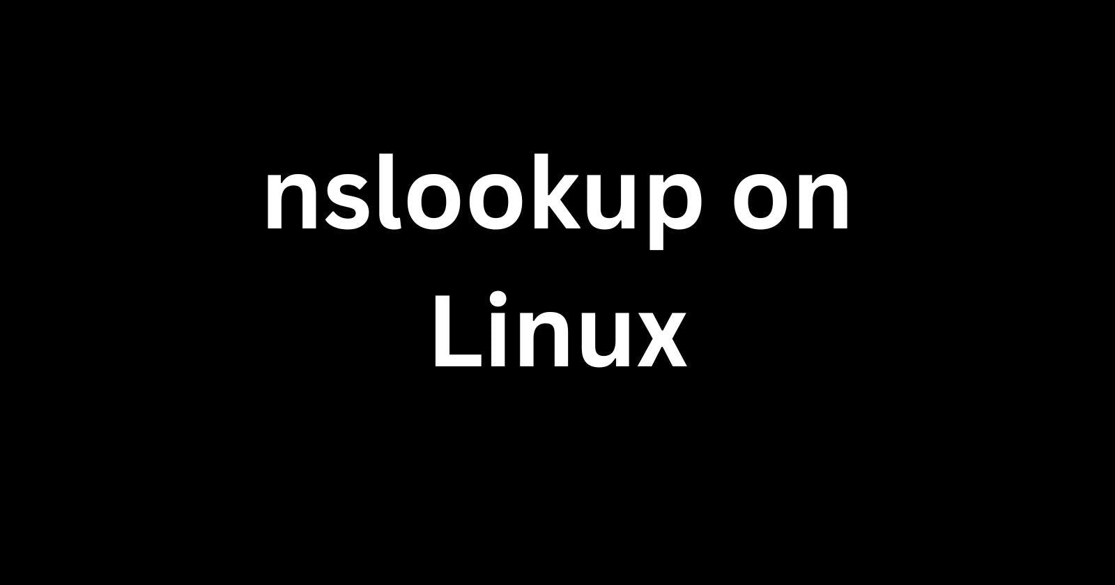 A Beginner's Guide to Using nslookup on Linux