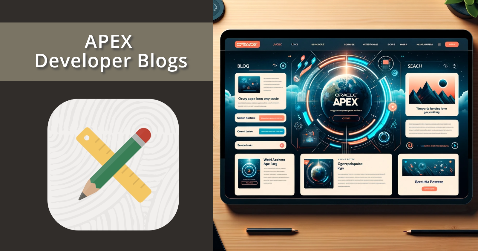 APEX Developer Blogs Website Developed in APEX for APEX Developer
