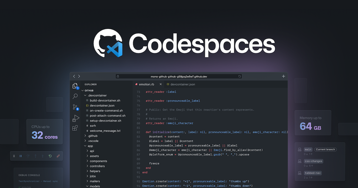 GitHub - CodeSpaces