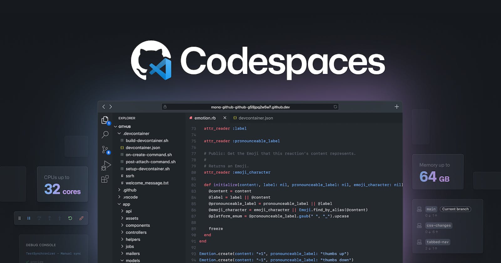 GitHub - CodeSpaces