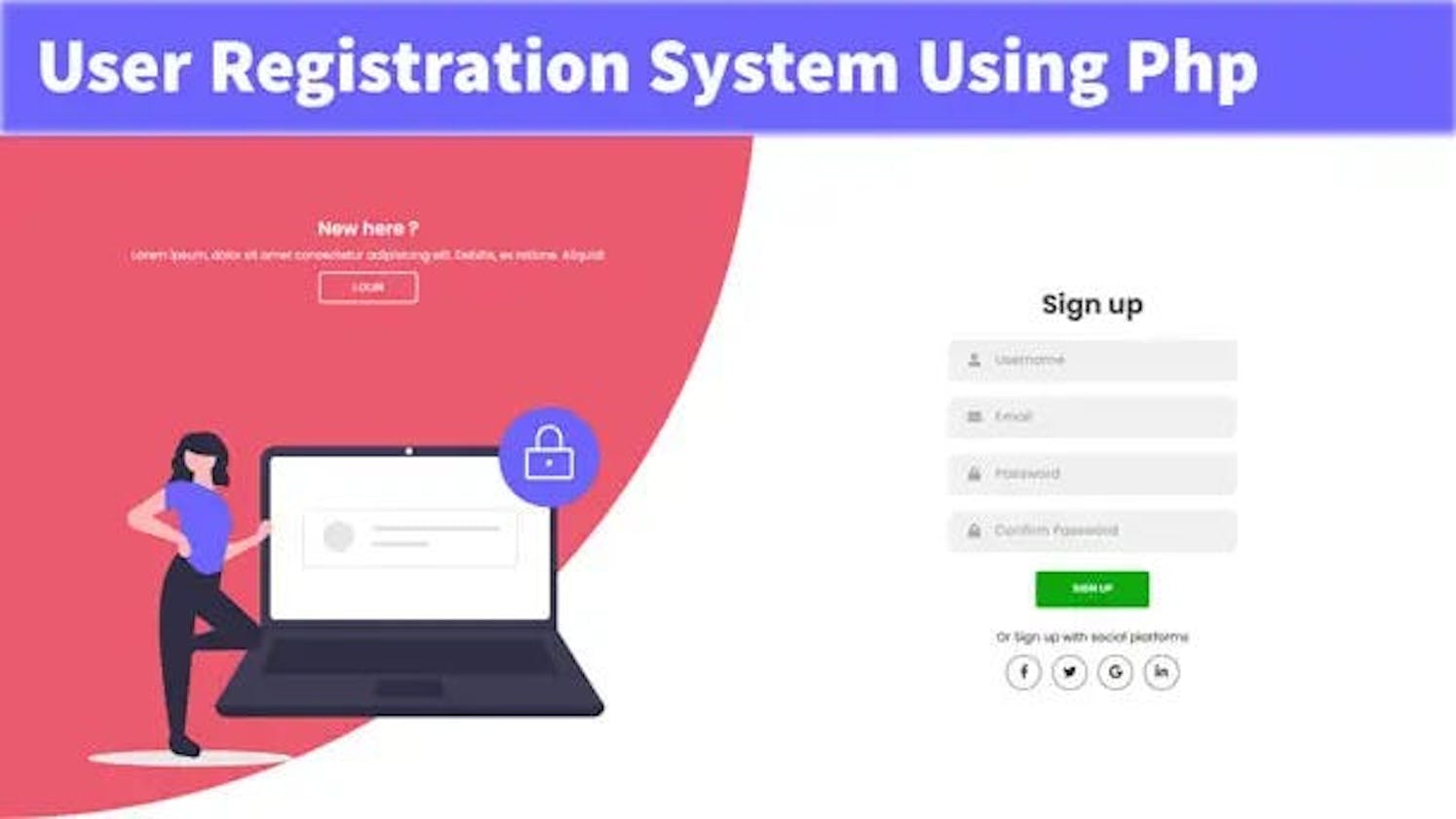 Complete User Registration System Using Php