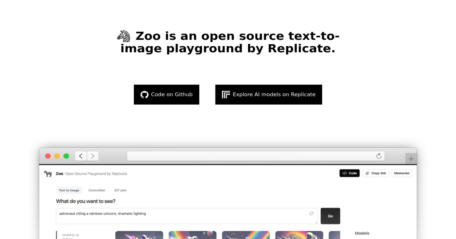 Exploring Zoo - Replicate's Open Source Text-to-Image Playground
