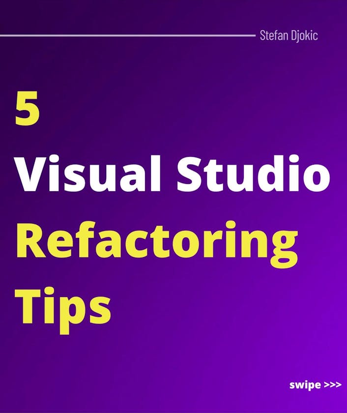 Visual Studio Refactoring Tips