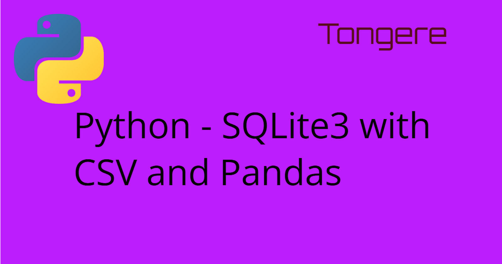 Python - SQLite3 with CSV and Pandas