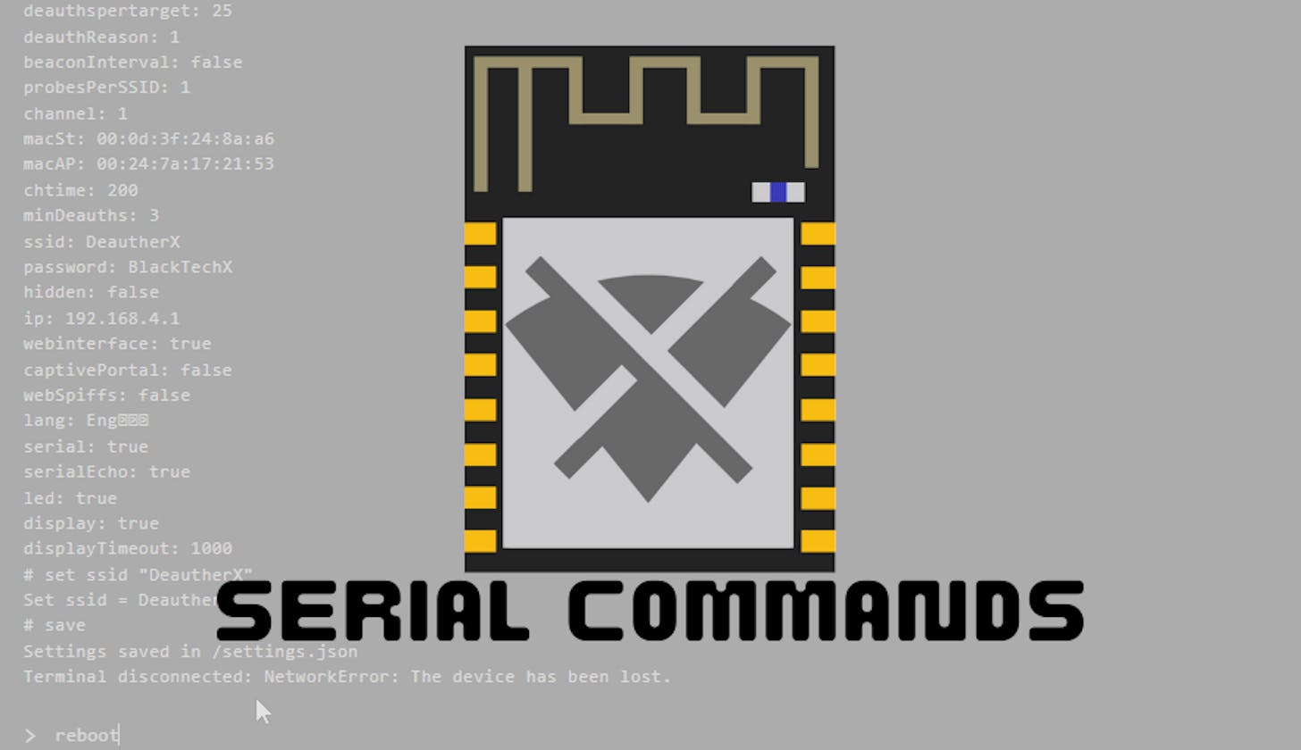 DeautherX Serial Commands