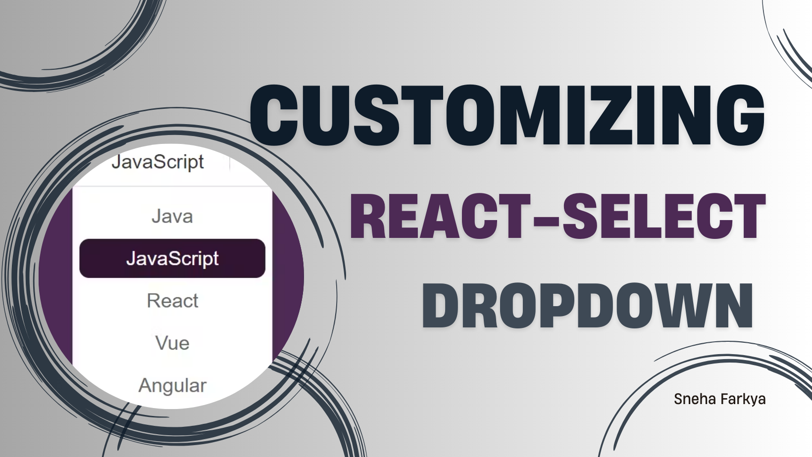 Customizing React Select DROPDOWN Component