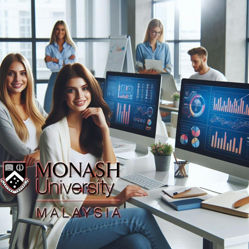 Students studying for Digital marketing Degree in a top university Monash Malaysia