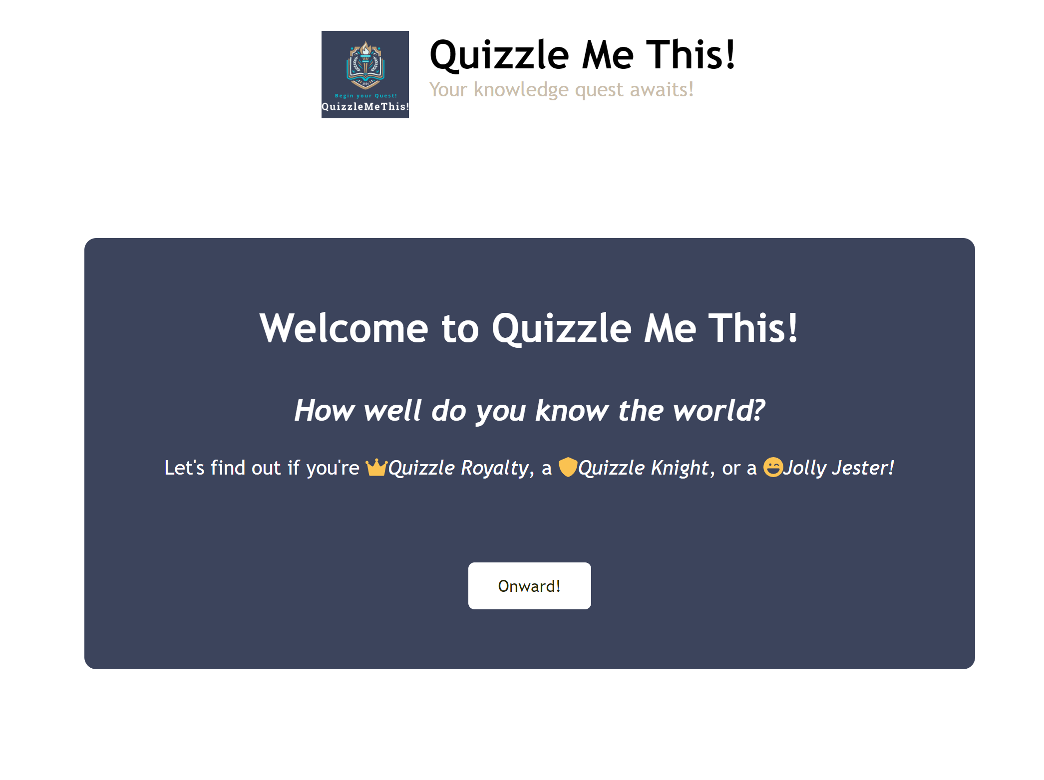 How I designed and deployed QuizzleMeThis!