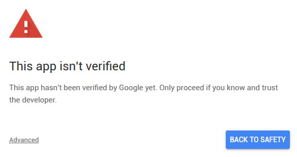 google app script verify
