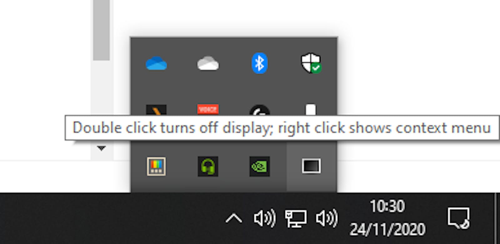 Shortcut to turn off monitors on Windows 10