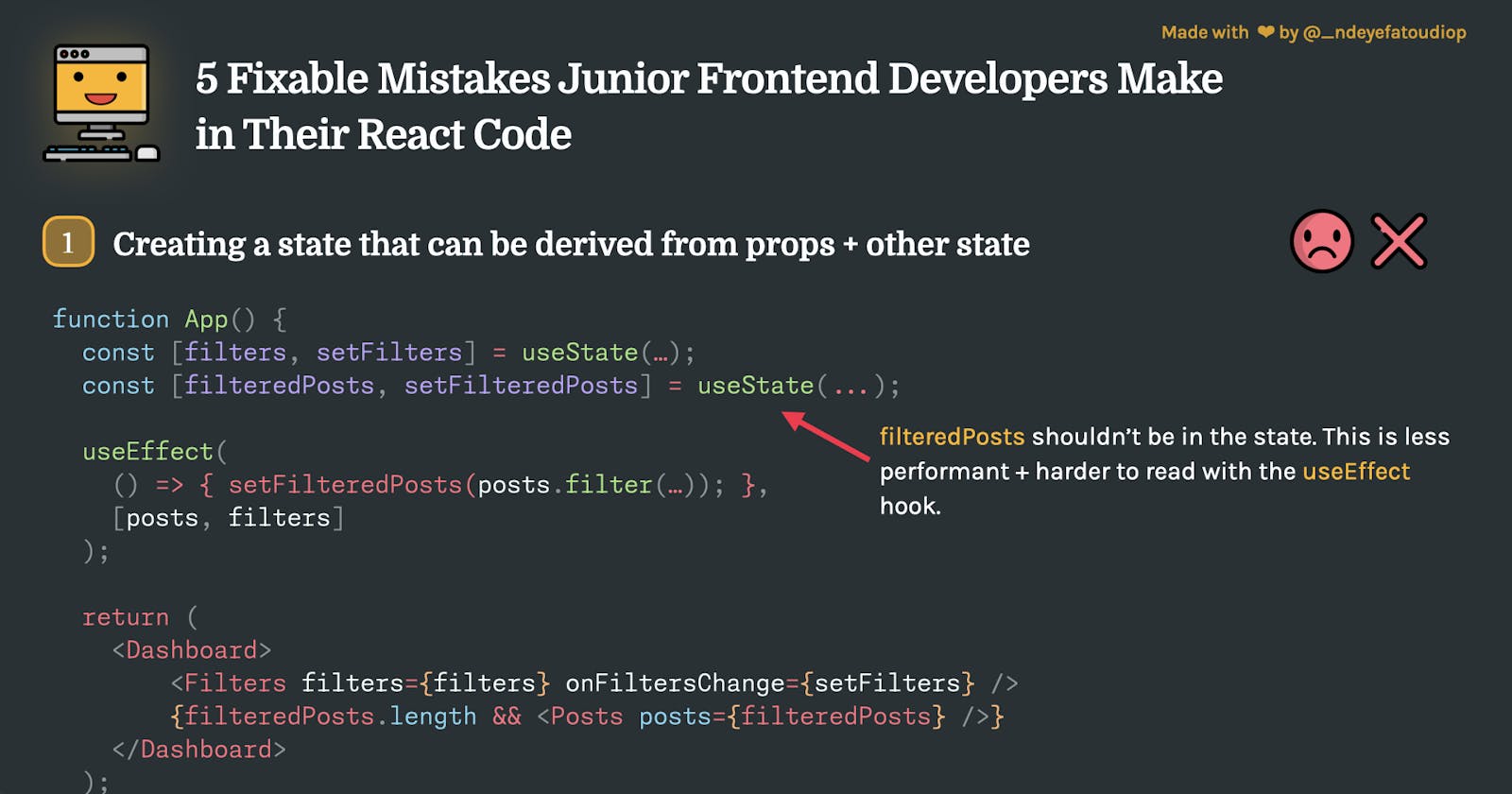 5 Small (Yet Easily Fixable) Mistakes Junior Frontend Developers Often Make in Their React Code