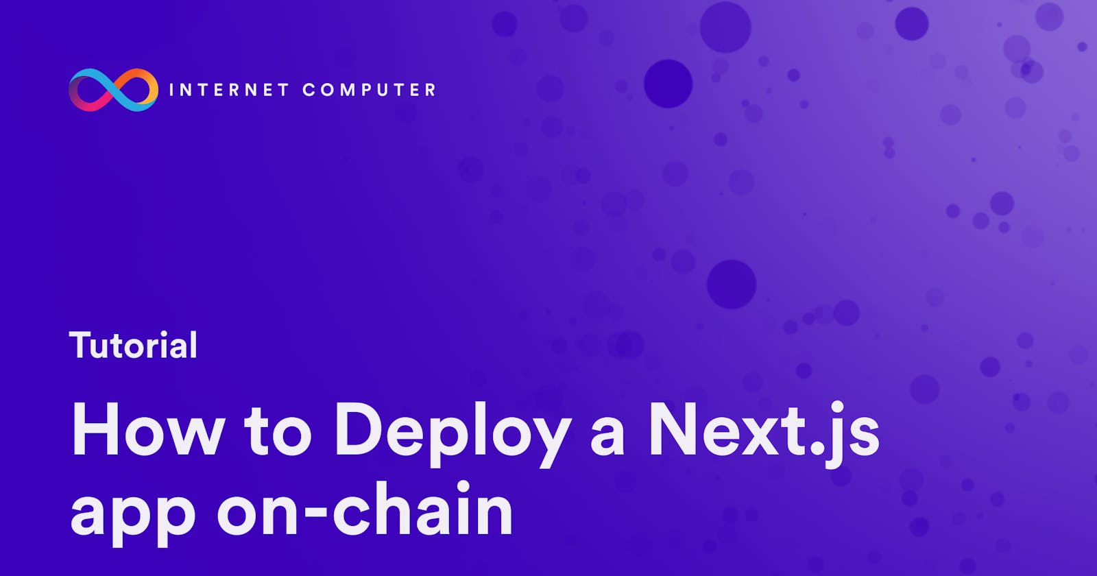 How to deploy a Next.js app on-chain
