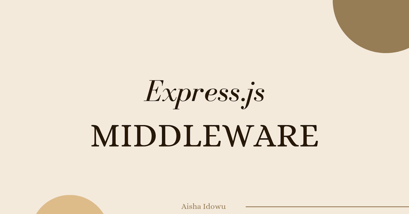 Express.Js Middleware