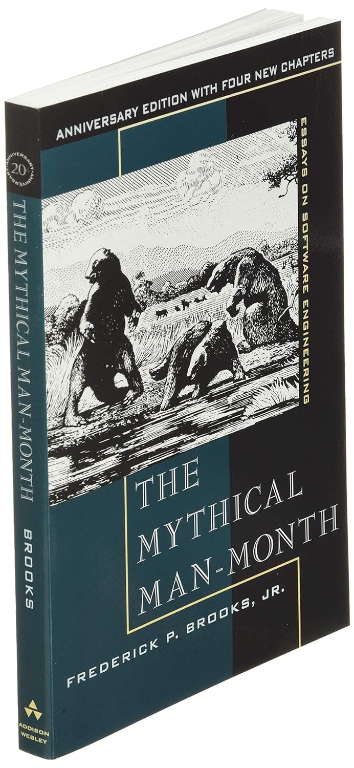 Cover of ‘The Mythical Man-Month’ by Frederick P. Brooks, Jr.