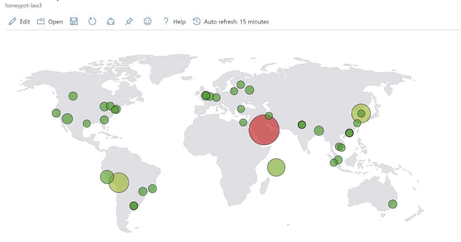 Azure Sentinel - Live Cyber Attack Map