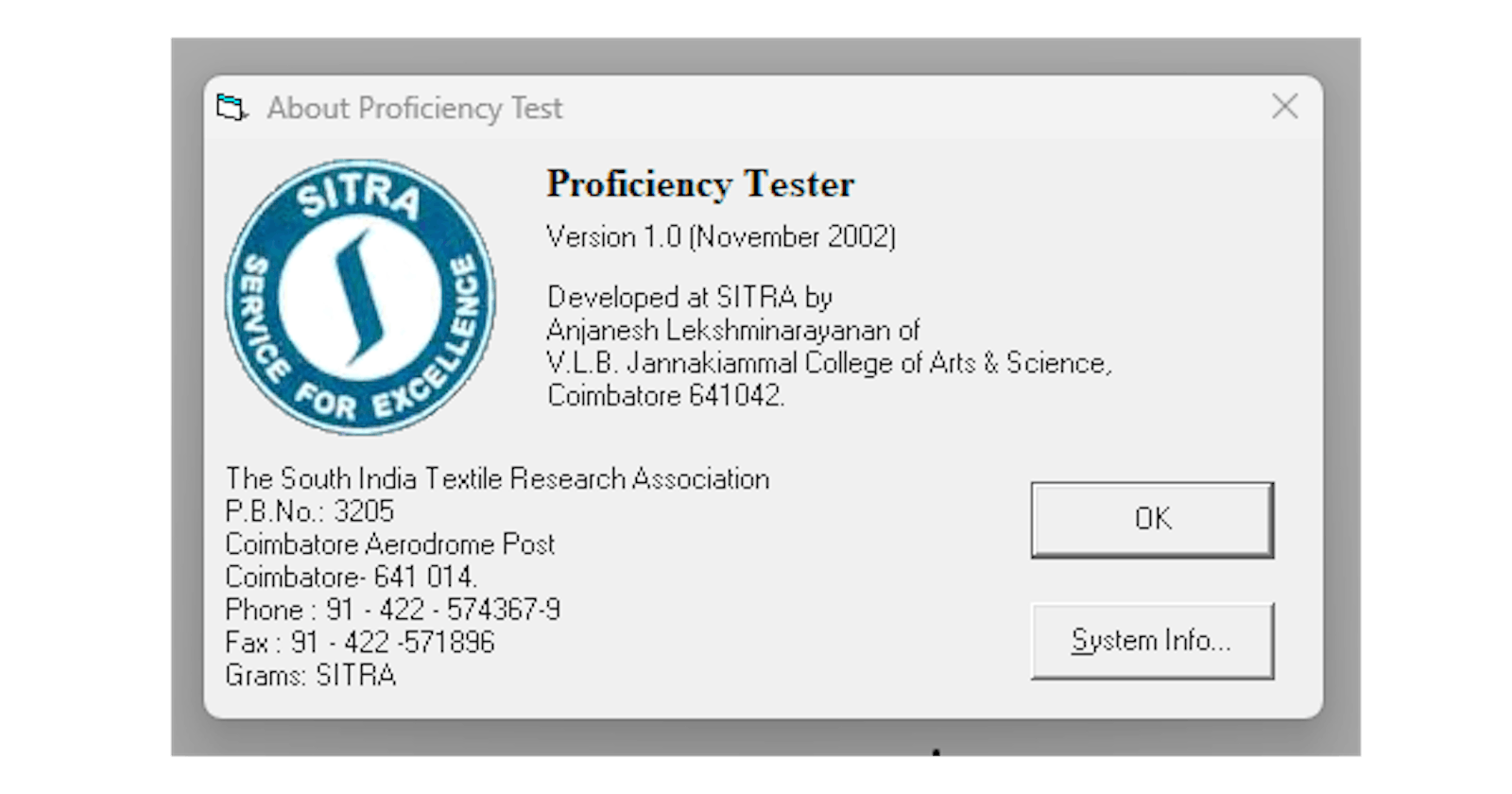 Proficiency Tester