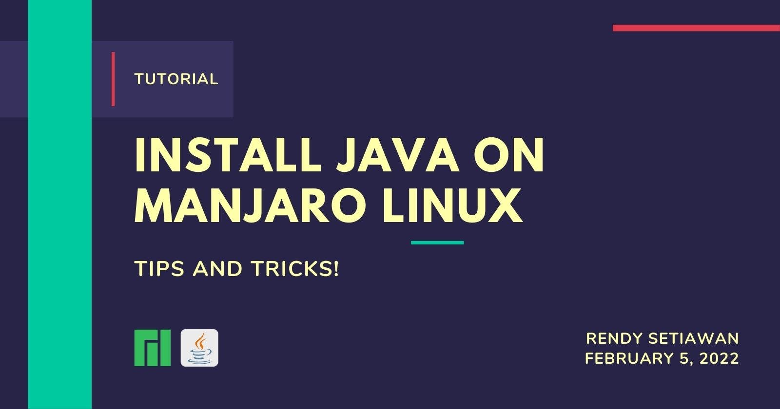 How to Install Java on Manjaro Linux