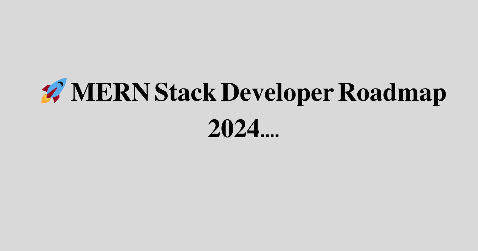 Master Stack Developer Roadmap 2024: