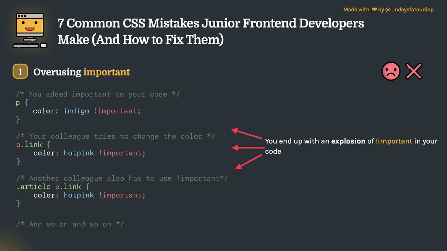 7 Common CSS Mistakes Junior Frontend Developers Make (And How to Fix Them)