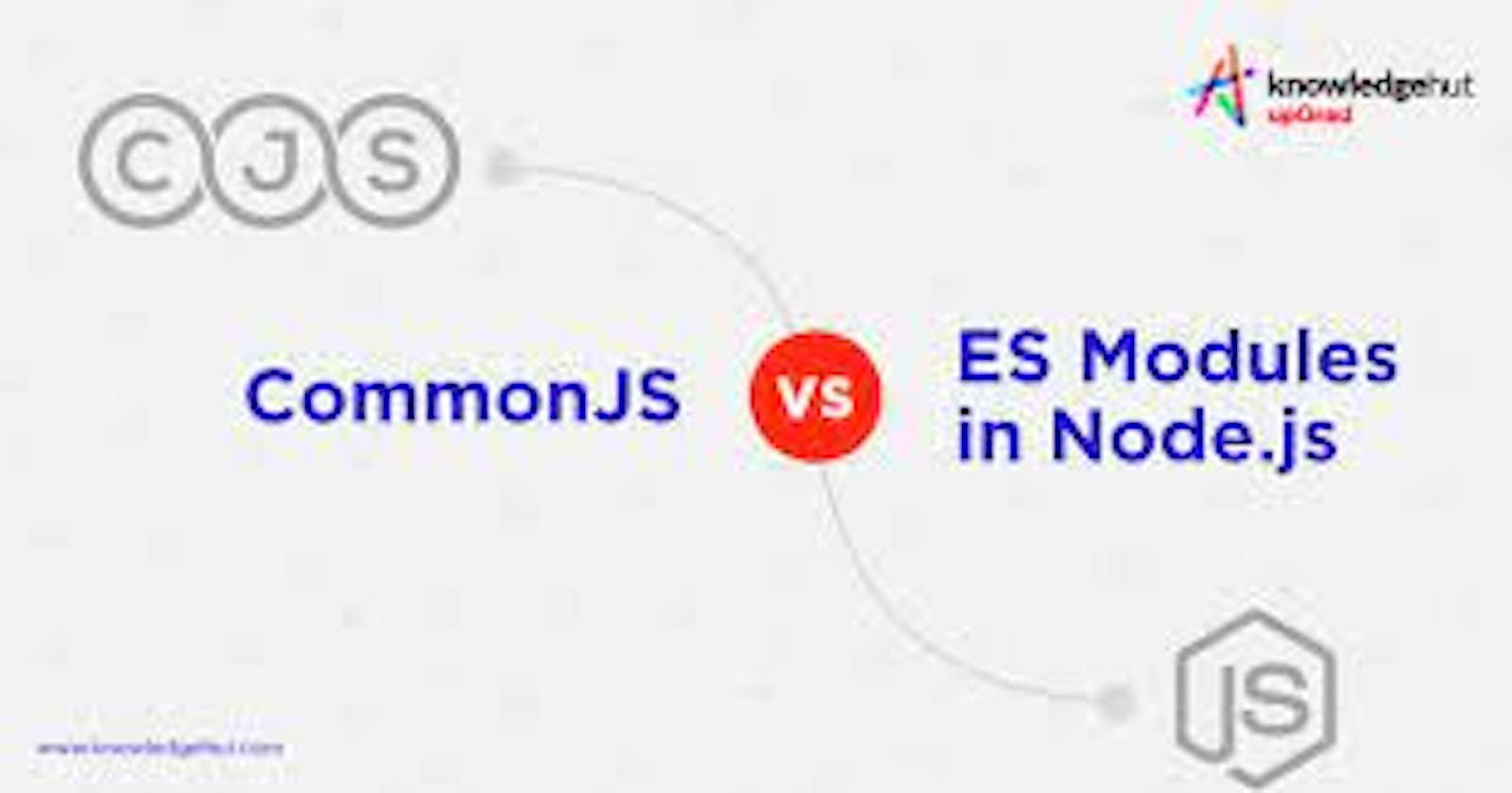 ES6 vs Common Javascript in node js