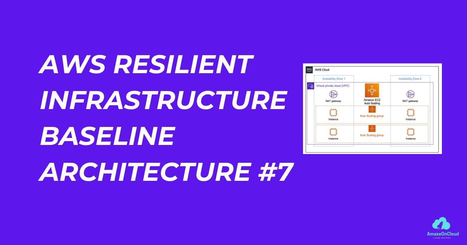 #7 AWS Resilient Infrastructure Baseline Architecture
