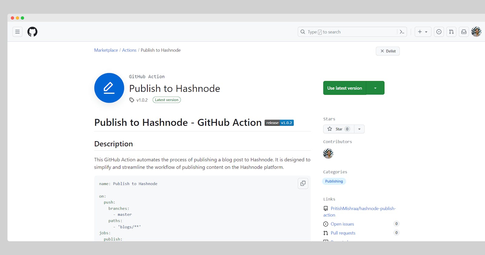GitHub Action + HashNode Magic