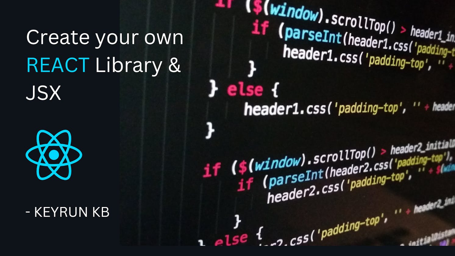 Create your own React Library & JSX