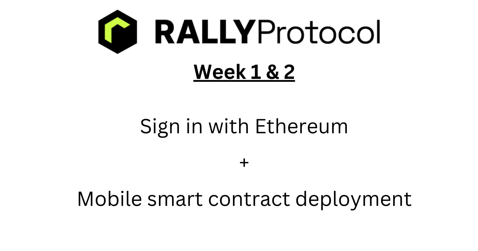 Rally Protocol Workshops - 1 & 2