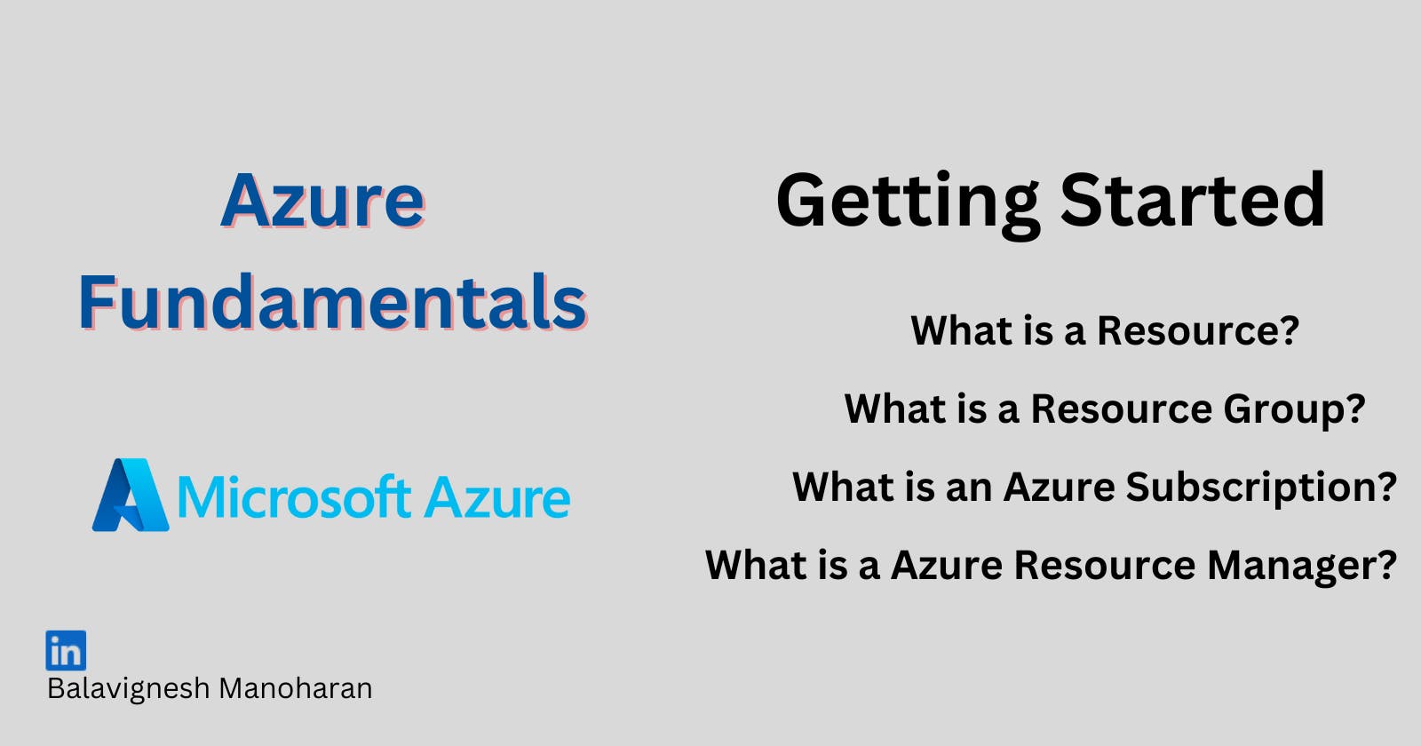 Azure: Getting Started with Resource, Resource Groups, Subscription and Resource Manager