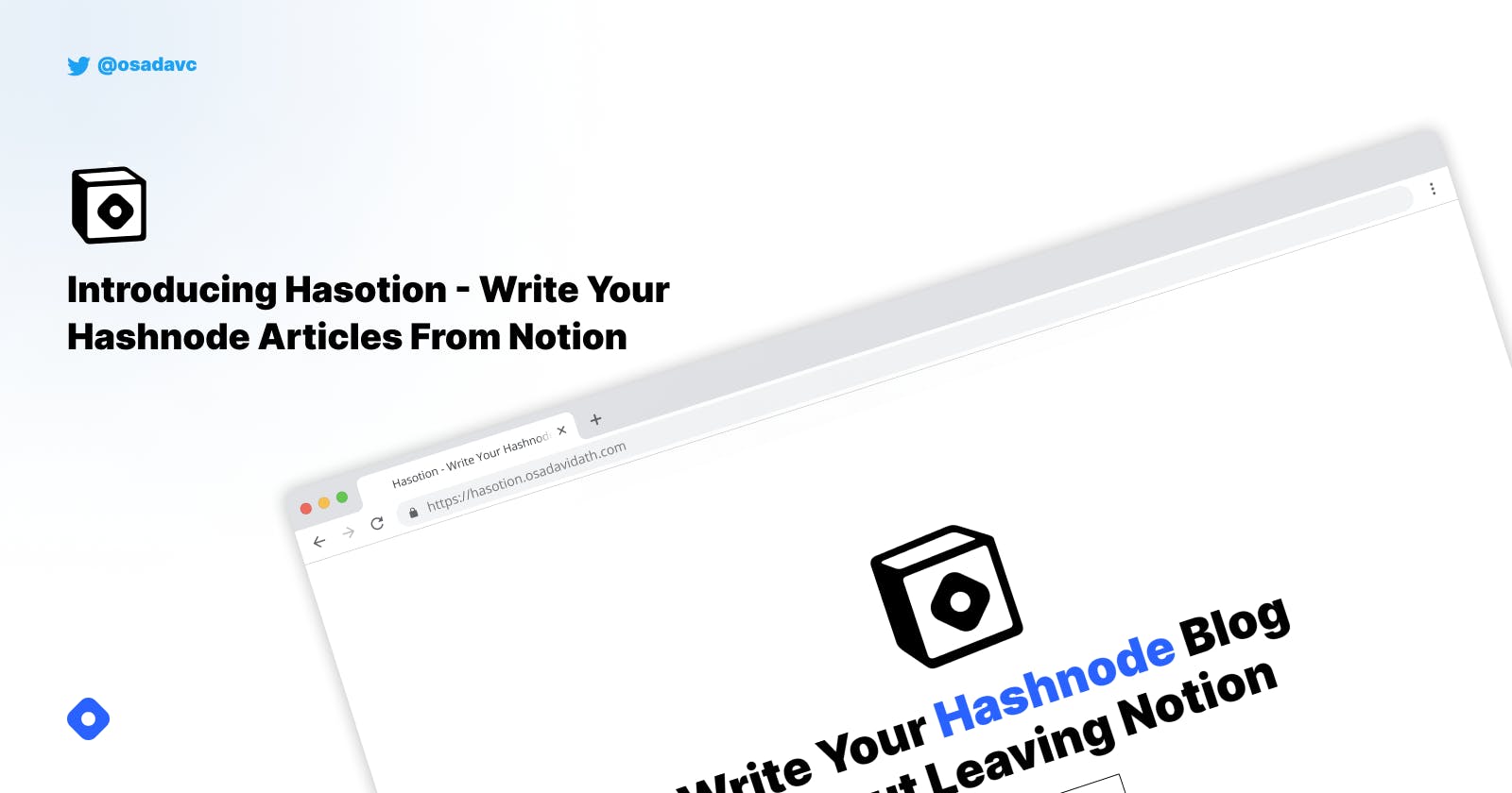 Introducing Hasotion - Write Your Hashnode Articles Without Leaving Notion