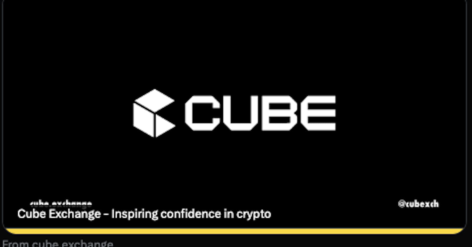 Cube Exchange The Coinbase Killer